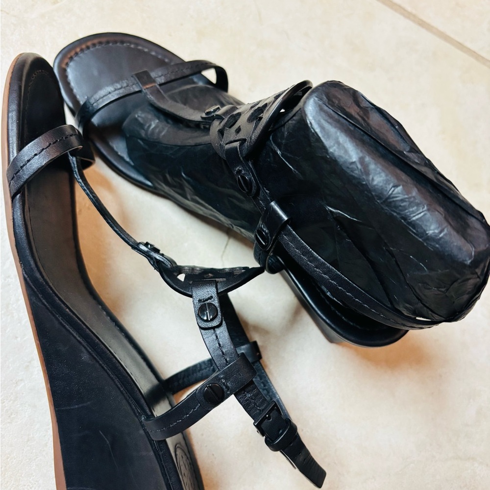 Tory Burch Black Strappy Sandals